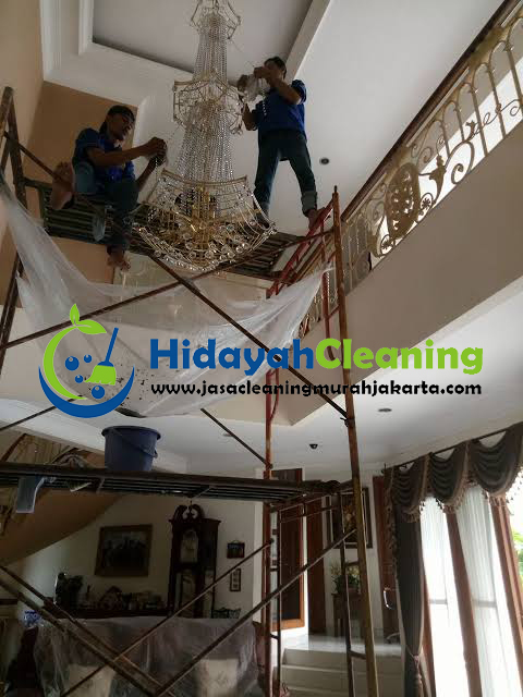 jasa cuci lampu kristal murah jakarta